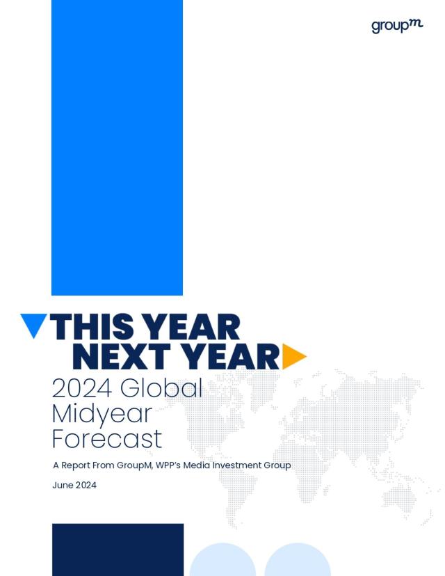 GroupM, pubblicate previsioni semestrali '24: in previsione aumento di ricavi pubblicitari globali a $989,8 mld (+7,8%)