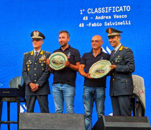 Mille Miglia. Passaggio dall'Accademia della Guardia di Finanza di Bergamo