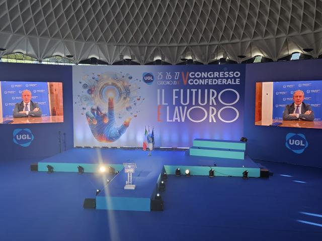 V Congresso UGL. Urso, Ministro delle Imprese e del Made in Italy: "Con parti sociali condiviso nuovo approccio a politica industriale"