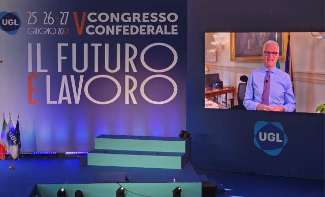 V Congresso UGL. Zangrillo, Ministro per la Pubblica Amministrazione: "Vera sfida &egrave; sviluppo competenze nella PA"