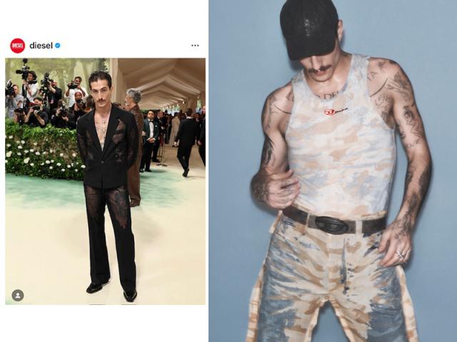 Global ambassador di Diesel, Damiano David dei M&aring;neskin firma una collezione di capi genderless entro fine anno