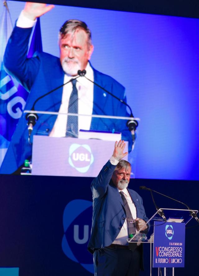 V Congresso Confederale UGL. Paolo Capone rieletto Segretario Generale: "Senso di responsabilit&agrave; e grande onore"