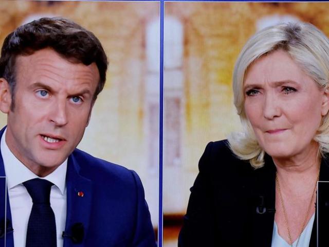 le pen macron
