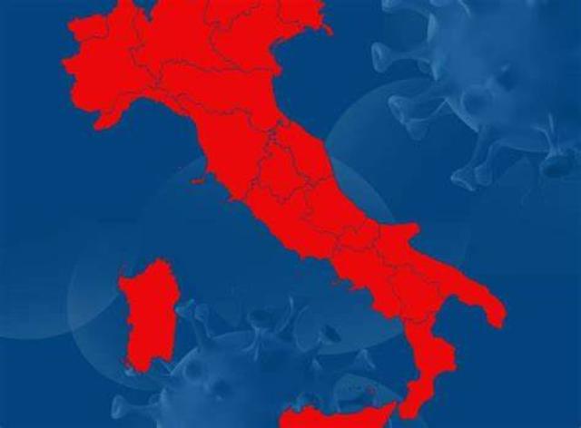 Italia in zona rossa