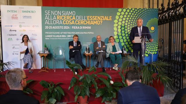Meeting di Rimini, presentata la 45esima edizione dal tema "Alla ricerca dell'essenziale" all&rsquo;Ambasciata d&rsquo;Italia presso la Santa Sede 