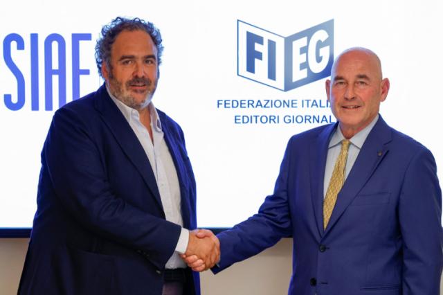 FIEG e SIAE, siglato accordo per la negoziazione dell&rsquo;equo compenso; Nastasi: "Fieri di riconoscere giusto valore del lavoro"