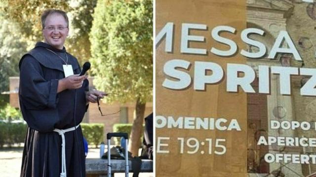 Urbino, 'Vieni a Messa e il prete ti offre lo spritz', ma scoppia l'inevitabile polemica 