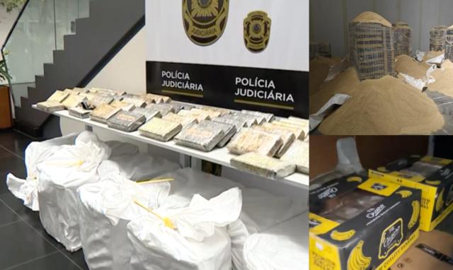 Portogallo sequestro  6 tonnellate mezzo cocaina Sudamerica  nascosta banane farina di soia