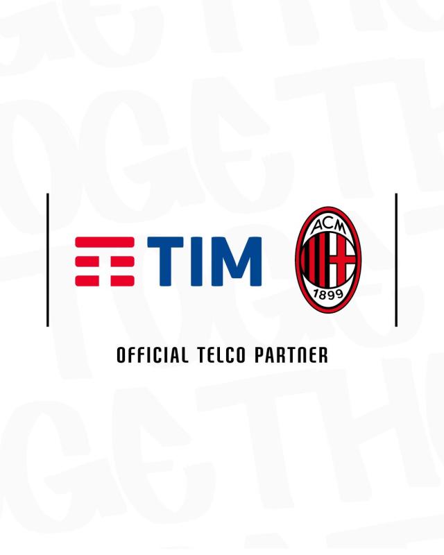 Tim, al via partnership con Ac Milan; Telco Partner dei rossoneri e sponsor per le maglie della Squadra femminile e Primavera