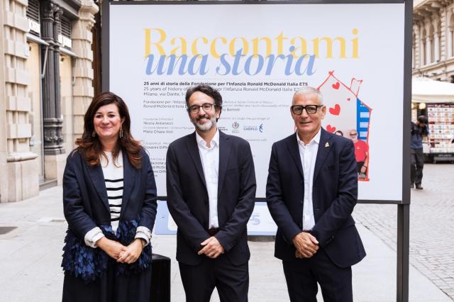 Fondazione Ronald McDonald, inaugurata la mostra "Raccontami una storia" per i 25 anni di attivit&agrave; in Italia