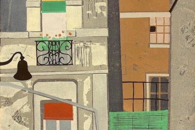 &ldquo;Finestre a Parigi" la xilografia a colori del maestro giapponese Fumio Kitaoka