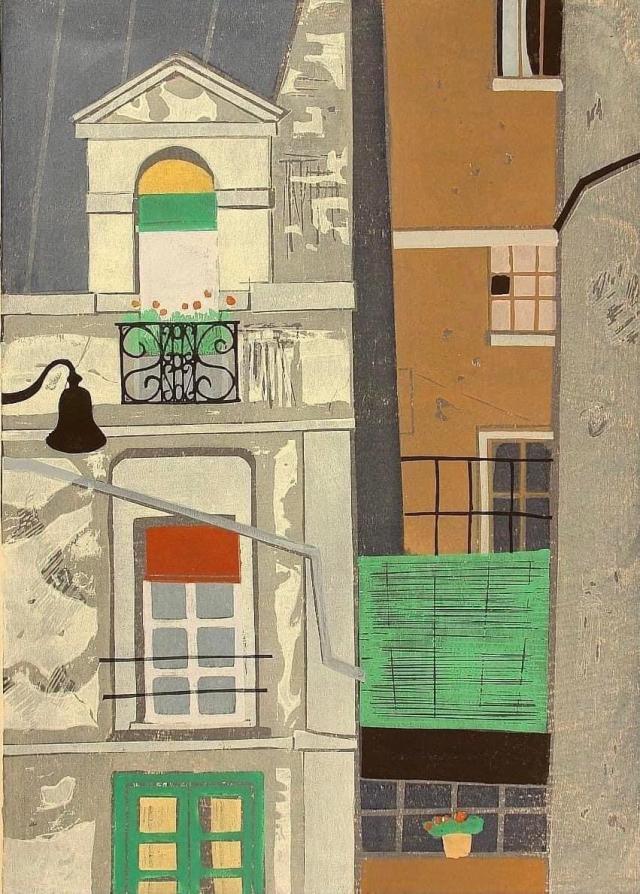 &ldquo;Finestre a Parigi" la xilografia a colori &nbsp;del maestro giapponese Fumio Kitaoka