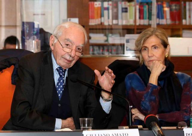 Giuliano Amato e Donatella Stasio 
