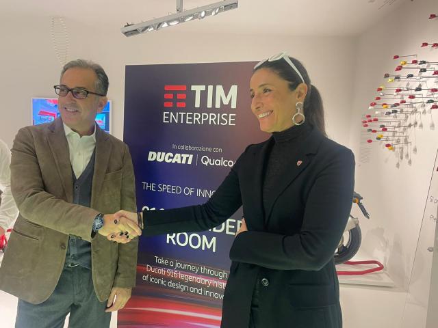 Tim, al via partnership con Ducati per il progetto 'The speed of innovation', basato su soluzioni tecnologiche avanzate
