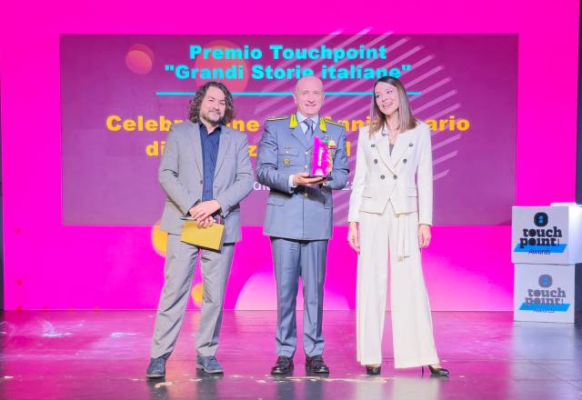 Premio Touchpoint "Grandi Storie Italiane" alla Guardia Di Finanza per le attivit&agrave; legate alle celebrazioni del 250&deg; anniversario di fondazione del Corpo