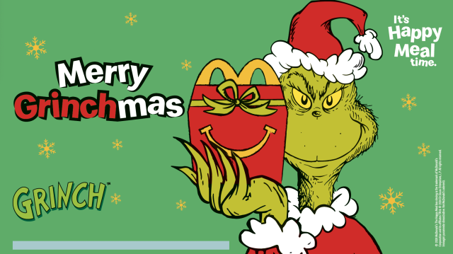 Reggio Emilia: nel ristorante McDonald&rsquo;s di via Copernico arriva il Natale del Grinch