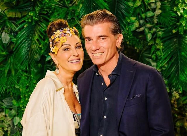 Daniela Santanch&egrave; con il compagno Dimitri Kunz 