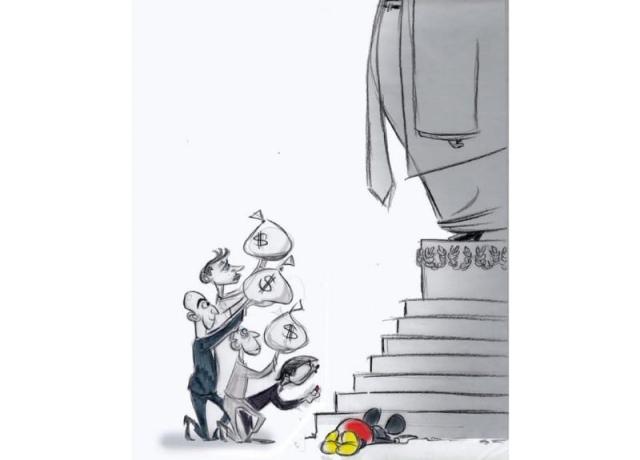 Usa, vignetta su Jeff Bezos genuflesso davanti a Trump censurata dal Washington Post, si dimette l'autrice: "Svolta pericolosa per stampa libera"