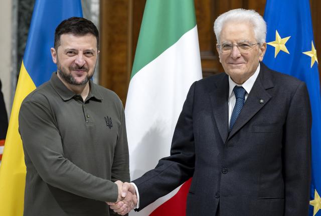 Zelensky incontra Mattarella