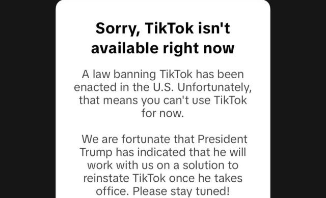 TikTok chiude in America, il messaggio agli utenti: "Per fortuna arriva Trump", il neo presidente verso proroga di 90 giorni