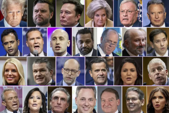 La squadra di governo di Trump