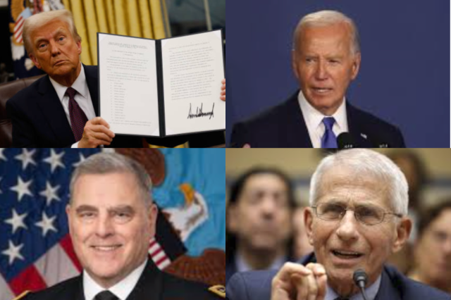 Trump, Biden, Milley, Fauci