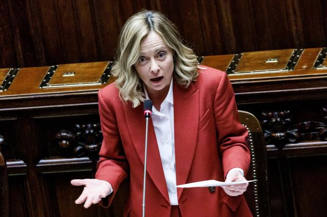 La presidente del Consiglio Giorgia Meloni alla Camera dei deputati - foto: lapresse