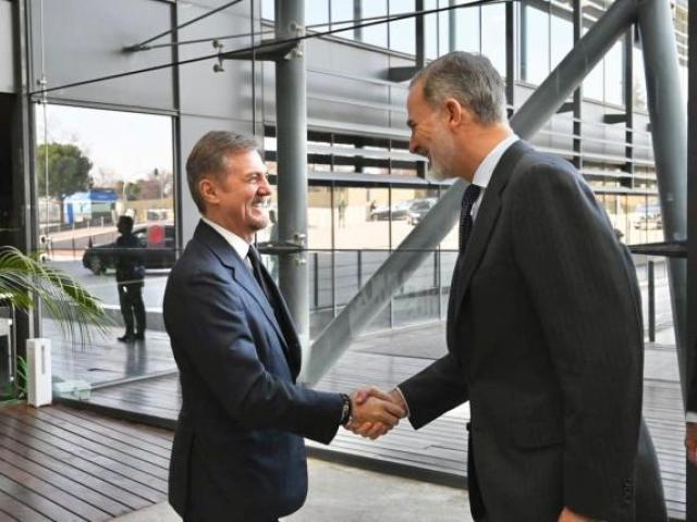 Il CEO di Enel, Flavio Cattaneo, riceve il Re di Spagna Filippo VI presso la sede di Fondazione Endesa a Madrid