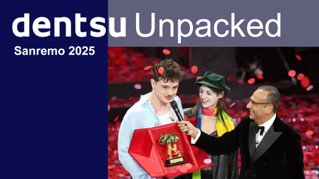 dentsu, al via "Dentsu Unpacked- Sanremo 2025", l'analisi strategica di un Festival da record