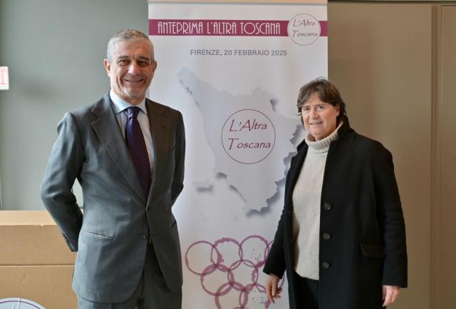 Francesco Mazzei con Stefania Saccardi