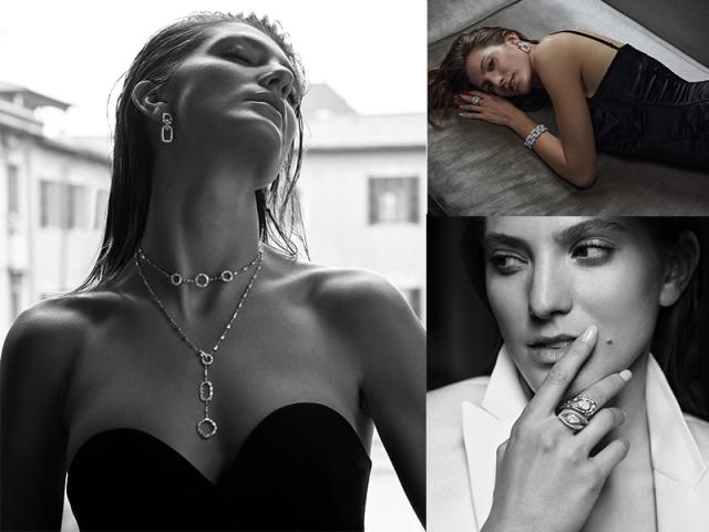 Parure di diamanti puri, eleganti e ingengeristici firmati dalla Maison milanese Marco Valente High Jewelry