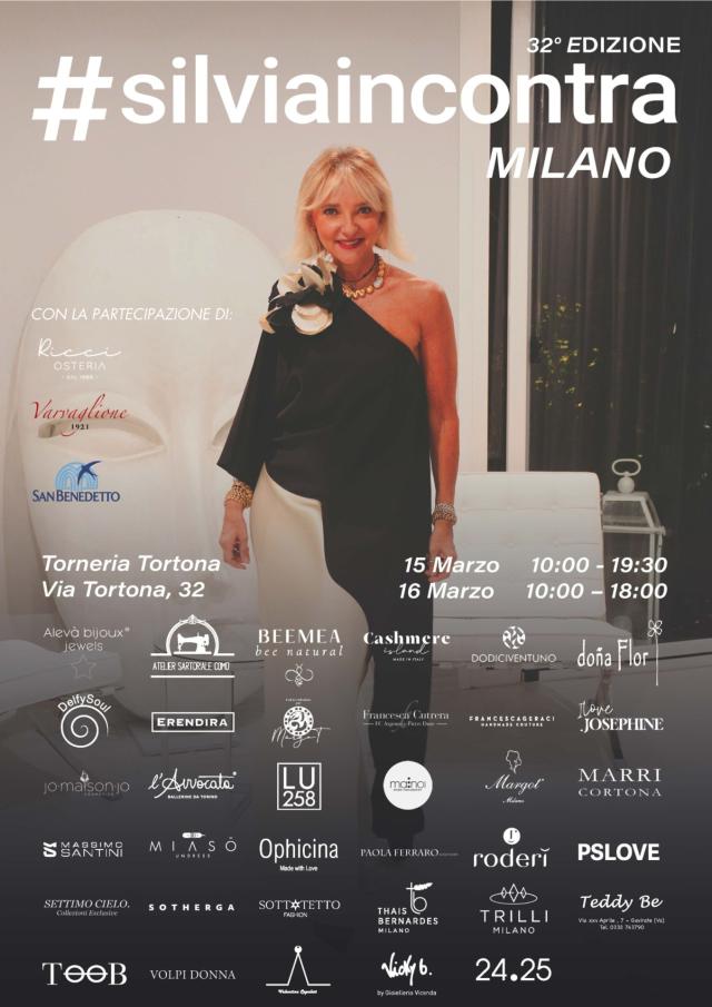 SilviaIncontra torna a Milano nello spazio Torneria Tortona il 15 e il 16 marzo