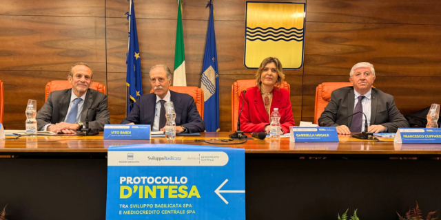 Mcc, firmato Protocollo d'Intesa con Sviluppo Basilicata per la definizione di nuove azioni e prodotti in favore delle imprese 