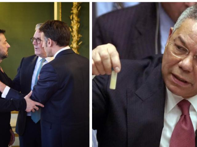 I "volenterosi" contro la Russia come la coalizione Usa per la guerra contro l'Iraq di Saddam Hussein, con le false prove di Powell all'Onu con l'antrace e il ruolo della Cia