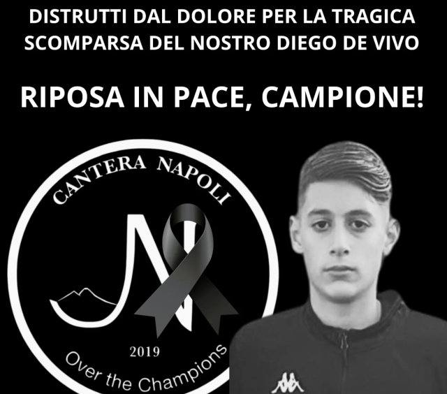 Napoli, Diego de Vivo morto a 14 anni per malore improvviso prima dell'allenamento di calcio, ipotesi arresto cardiocircolatorio