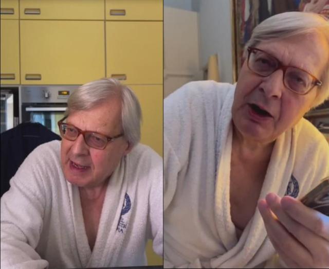 Sgarbi ricoverato, il medico: &ldquo;Sta meglio, mi ha mandato affanculo e ha detto che le infermiere fanno a gara per pulirgli il cu*o", il post fake virale