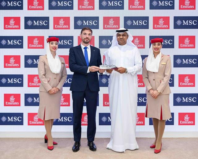 Emirates e MSC Crociere, rafforzata partnership per favorire la creazione di un polo crociere a Dubai;  accordo decennale e sinergie su voli e itinerari