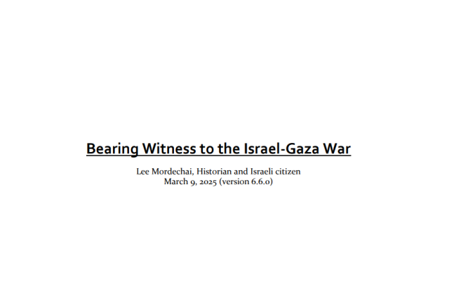 "Bearing Witness to the Israel-Gaza War", il resoconto aggiornato di Lee Mordechai sulla guerra nella Striscia: "Un archivio del genocidio contro&nbsp;l&rsquo;oscuramento"