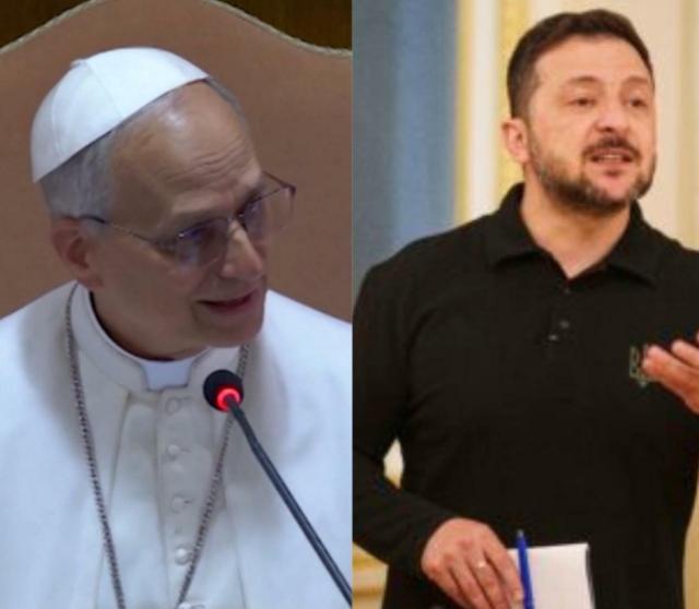 Papa Leone XIV Volodymyr Zelensky