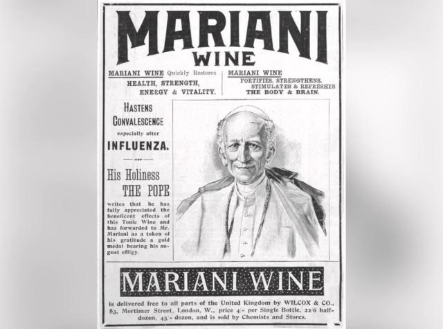 &ldquo;Papa Leone XIII beveva Vin Mariani a fine &lsquo;800&rdquo;, il &ldquo;tonico&rdquo; con foglie di cocaina infuse nel vino rosso di Bordeaux di cui era amante il Pontefice