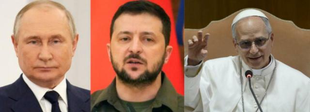 Putin Zelensky Leone XIV