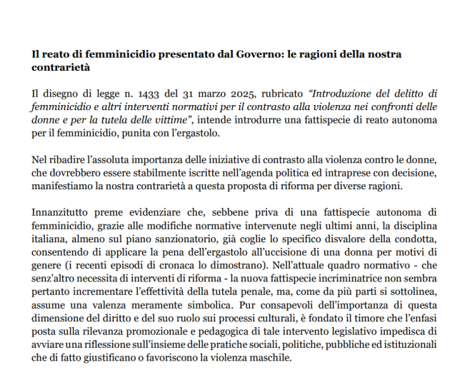 Femminicidio, appello di 80 docenti universitarie giuriste contro l'introduzione del reato: "Modo superficiale di affrontare la questione" - DOCUMENTO
