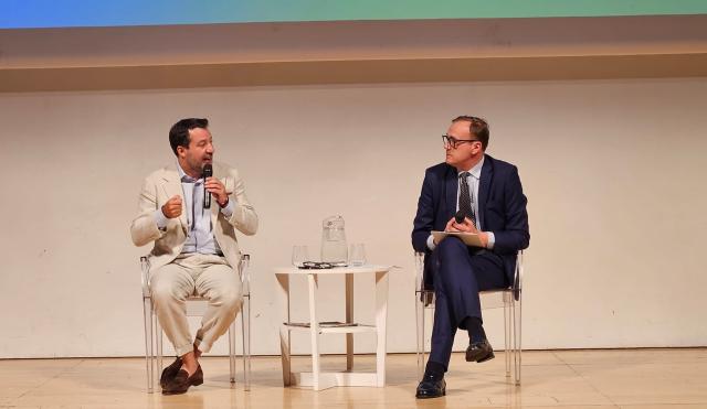 I Ministri Fratin e Salvini presenti all&rsquo;evento de Il Tempo su &ldquo;Il futuro &egrave; ancora verde? A che punto &egrave; la transizione ecologica?&rdquo;