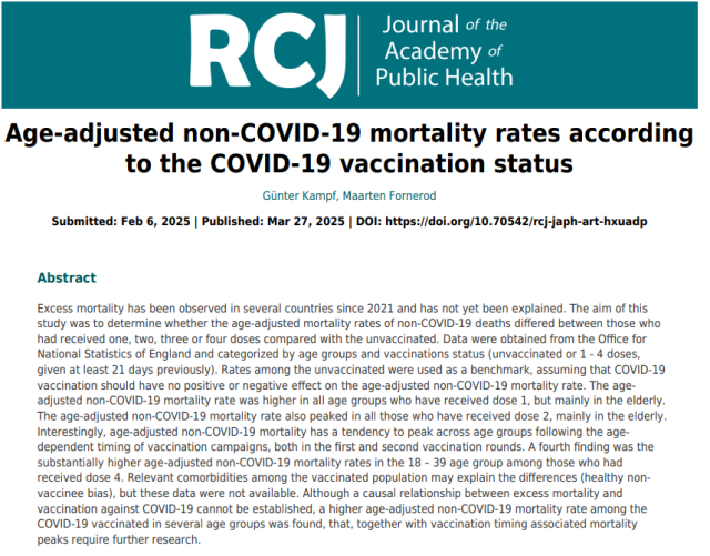 Vaccino Covid, riscontrato tasso di mortalit&agrave; per cause diverse dal virus pi&ugrave; elevato tra i dosati - STUDIO tedesco-olandese