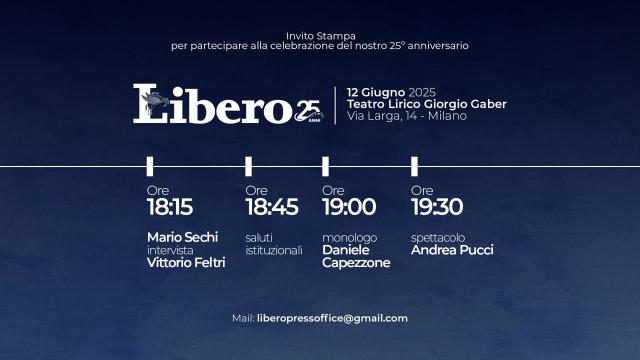 'Essere o non essere libero', Libero Quotidiano festeggia i suoi primi 25 anni 