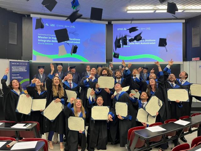 ASPI, 18 i diplomati nella terza edizione del master in "Ingegneria e gestione integrata delle reti autostradali"; al via la quarta edizione