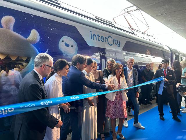 Trenitalia, presentato a Roma Termini l&rsquo;Intercity brandizzato &ldquo;Elio&rdquo;, il nuovo film Disney e Pixar in uscita il 18 giugno