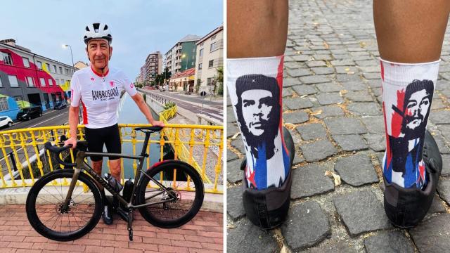 Giuseppe Sala, dopo i calzini LGBTQ+ quelli di Che Guevara, il sindaco in bici per 11 ore e 210 km da Milano a Zoagli