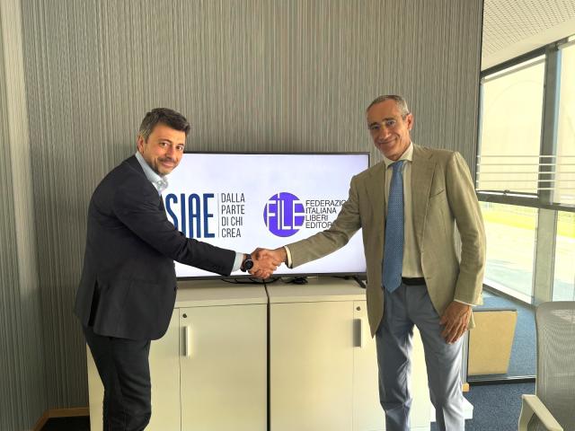 FILE e SIAE insieme per l&rsquo;equo compenso: accordo per negoziare con le piattaforme digitali i diritti degli editori