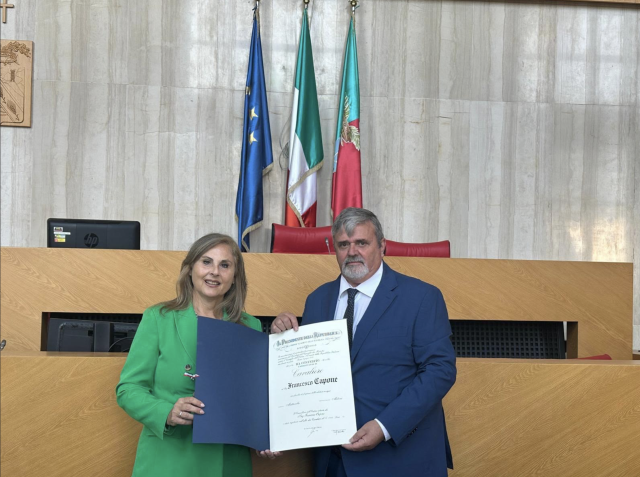 Paolo Capone, Leader UGL, nominato Cavaliere della Repubblica Italiana